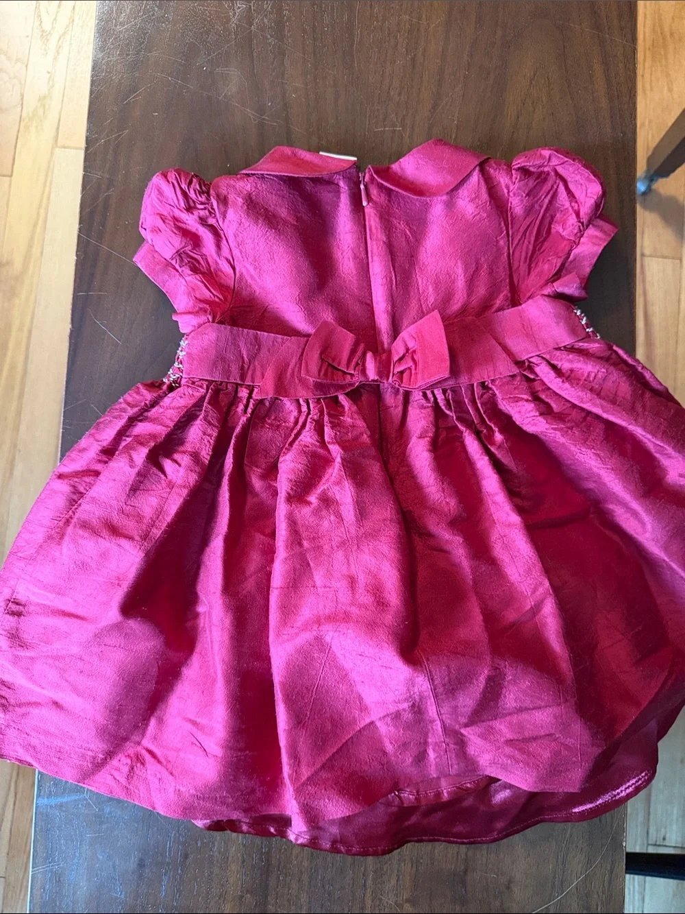 Old Gymboree ( pre Gap) Fuchsia Smocked Party Dress sSize 6-12 mos